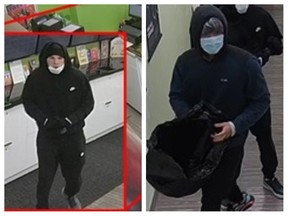 Police seek suspects after south Edmonton cannabis store robbery