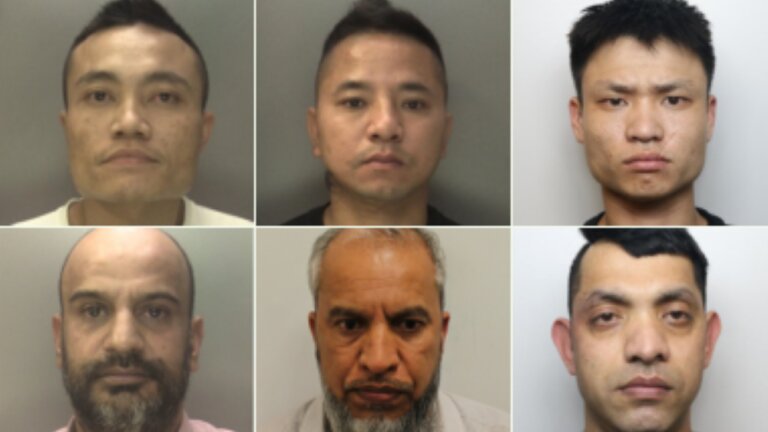 Six men convicted after trafficked migrants forced to work on cannabis farms