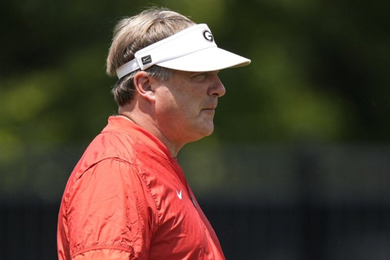 Kirby Smart opens preseason camp for 10th season at Georgia with young team after 2024 SEC title